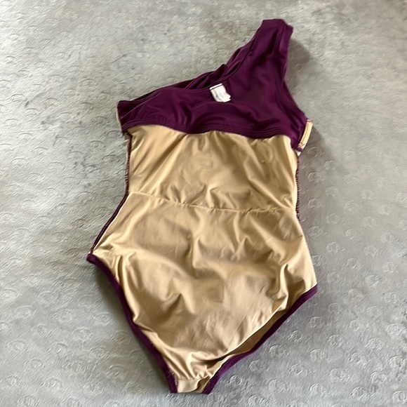 J. Crew Twisted One-Shoulder Ruched One-Piece Swimsuit‎ Purple Size 4 - Picture 12 of 13